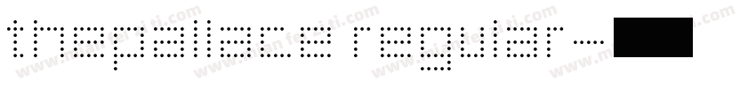 thepallace regular字体转换
